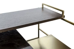Couchtisch Architect Metall gold klein