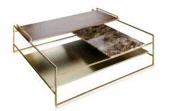Couchtisch Architect Metall gold gross