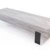 Couchtisch Beam Eiche Massivholz weiss