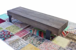 Couchtisch Beam Eiche Massivholz weiss