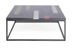 Couchtisch Chimney schwarz lackiert quadratisch