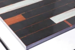 Couchtisch Chimney schwarz lackiert quadratisch