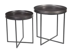 Couchtisch 2er Set spring I Bronze rund