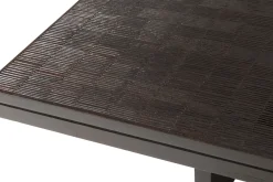 Couchtisch Grooves Teak schwarz B 140 cm