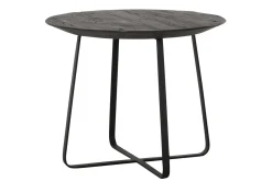 Couchtisch Highlight Teak schwarz D 50 cm