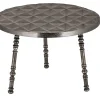 Couchtisch Metall silbergrau 64