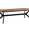 Couchtisch Metropole Teak Metall 130 x 38 cm