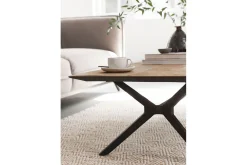 Couchtisch Metropole Teak Metall 130 x 38 cm