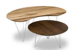 Couchtisch Nierenform Eiche glatt