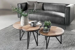 Couchtisch Odeon Teak natur D 80 cm