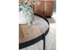 Couchtisch Set Highlight rund natur