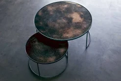 Couchtisch Set Nesting rund bronze