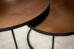 Couchtisch Set Nesting rund bronze