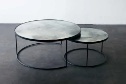 Couchtisch Set Nesting rund charcoal