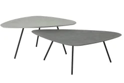 Couchtisch Set Plectro Air eckig grau