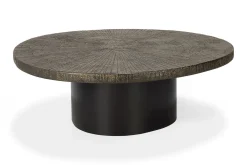 Couchtisch Slice antik bronze oval