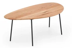 Couchtischset oval Eiche Massivholz