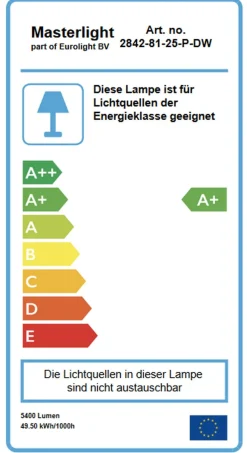 Deckenlampe Isaa nickel antik 160cm