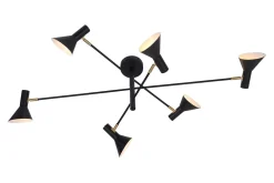 Deckenlampe Izmir Eisen schwarz