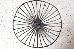 Dekokorb Metall schwarz D 20 cm