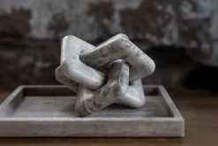 Dekoobjekt Knot Marmor greige