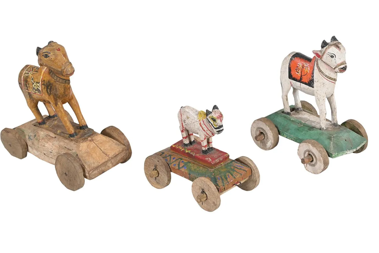 Dekoobjekt Kuh Vintage bunt