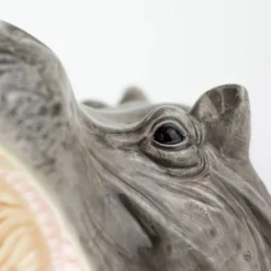 Dekoschale Hippo grau