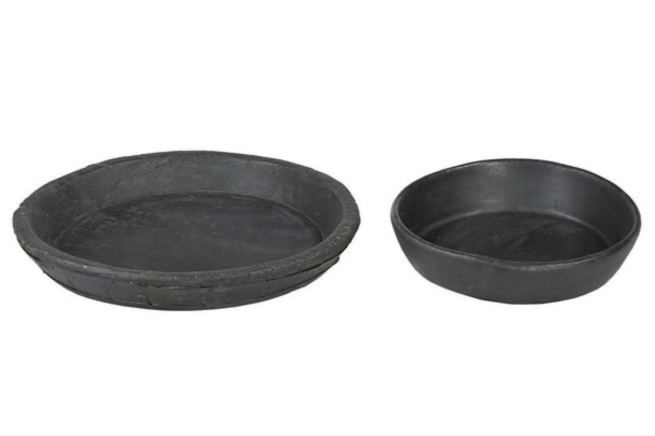 Dekoschale Vintage schwarz