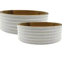 Dekoschalen 2er Set Mangoholz