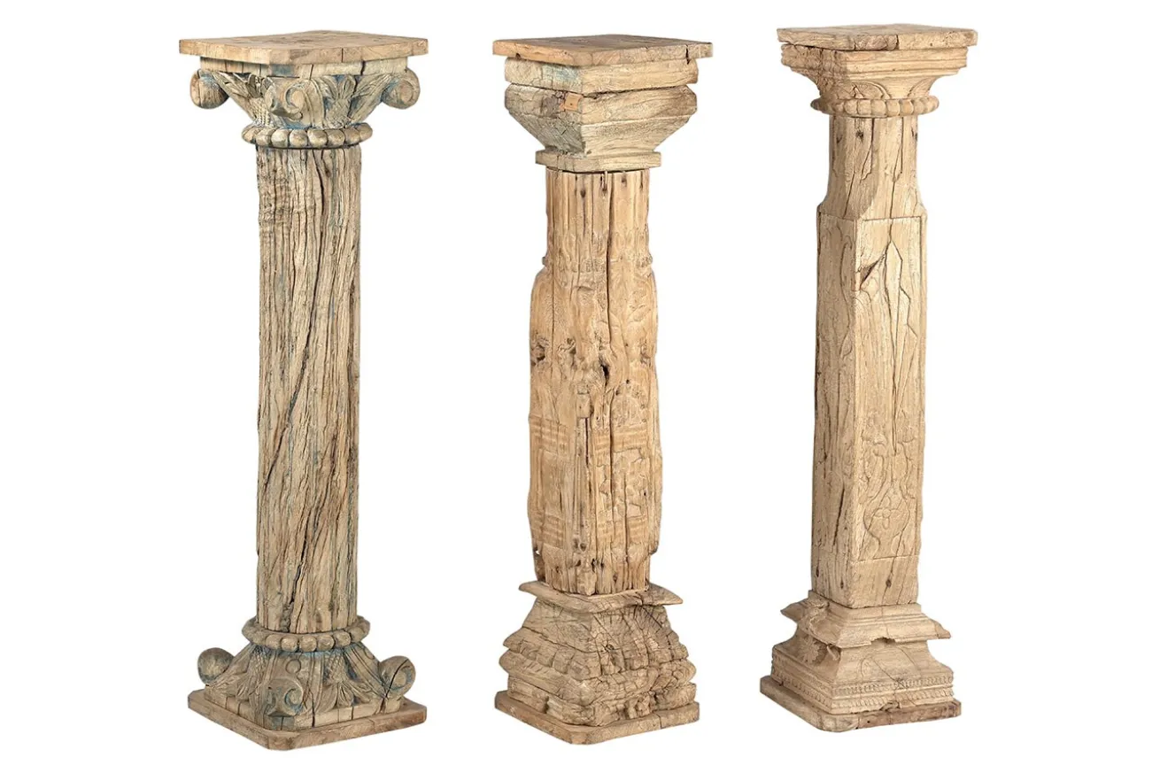 Dekosäule Vintage whitewashed