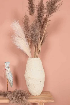 Dekovase aus Pappmaché