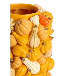 Dekovase Pumpkin gelb H 50 cm