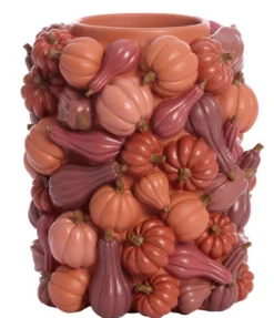 Dekovase Pumpkin rot H 33 cm