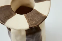 Dekovase Raja braunweiss medium