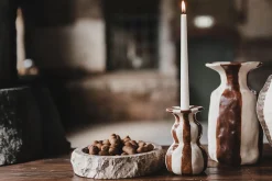 Dekovase Raja braunweiss medium