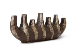 Dekovase Romi lang braun