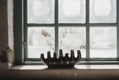 Dekovase Romi lang braun