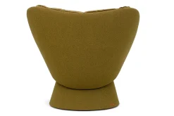 Designersessel Fabian Samt olivgrün