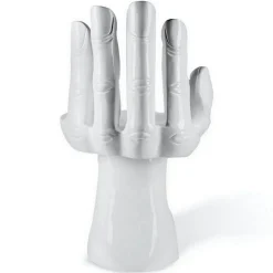 Designersessel Hand Polyester weiss