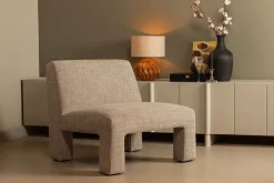 Designersessel Lavida Stoff natur