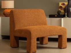 Designersessel Lavida Stoff rost