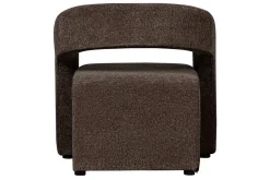 Designersessel Radia Stoff braun