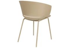 Designerstuhl Jessi Kunststoff beige