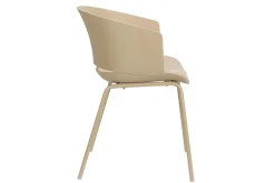 Designerstuhl Jessi Kunststoff beige