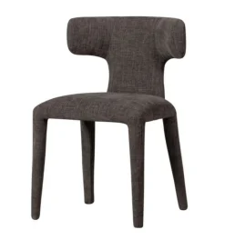 Designerstuhl Kermit Stoff graubraun