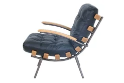 Designsessel Chester Leder schwarz