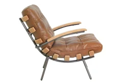 Designsessel Marco Chester Leder hellbraun