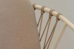 Designstuhl Baga durchgehende Polsterung natur