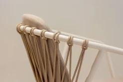 Designstuhl Baga durchgehende Polsterung natur