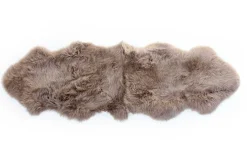 Doppelfell taupe B 180-190 cm